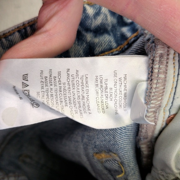 FREE PEOPLE Zuri Mom Ankle Jeans High Rise Straight Leg Denim Womens 29 - Picture 11 of 11